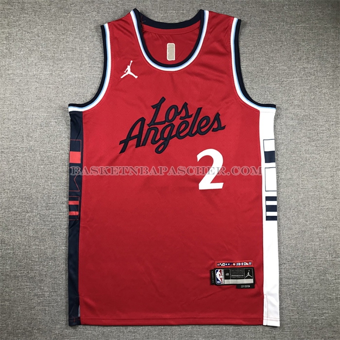 Maillot Los Angeles Clippers Kawhi Leonard NO 2 Statement 2024-25 Rouge